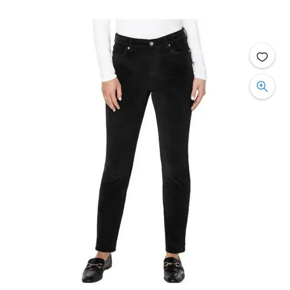 Well Worn Women’s High Rise Corduroy Skinny Pant Black Size 8/29